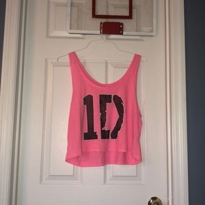 Pink 1D tank top (cropped)